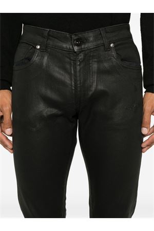 Black denim coated jeans SALVATORE SANTORO | SKINNYD329SPALMBLACK